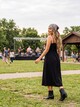 Dames cowboylaarsjes met slangenprint zwart